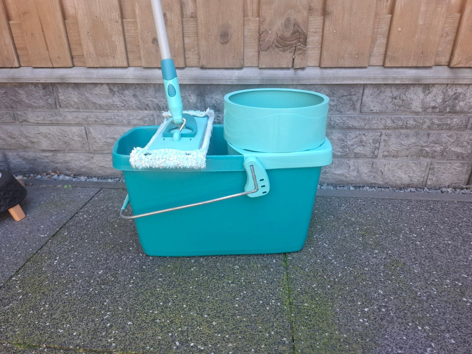 Leifheit Microvezel Dweilsysteem met Emmer en Wringer, Ophalen, Dweilemmer, -bak, of -wagen