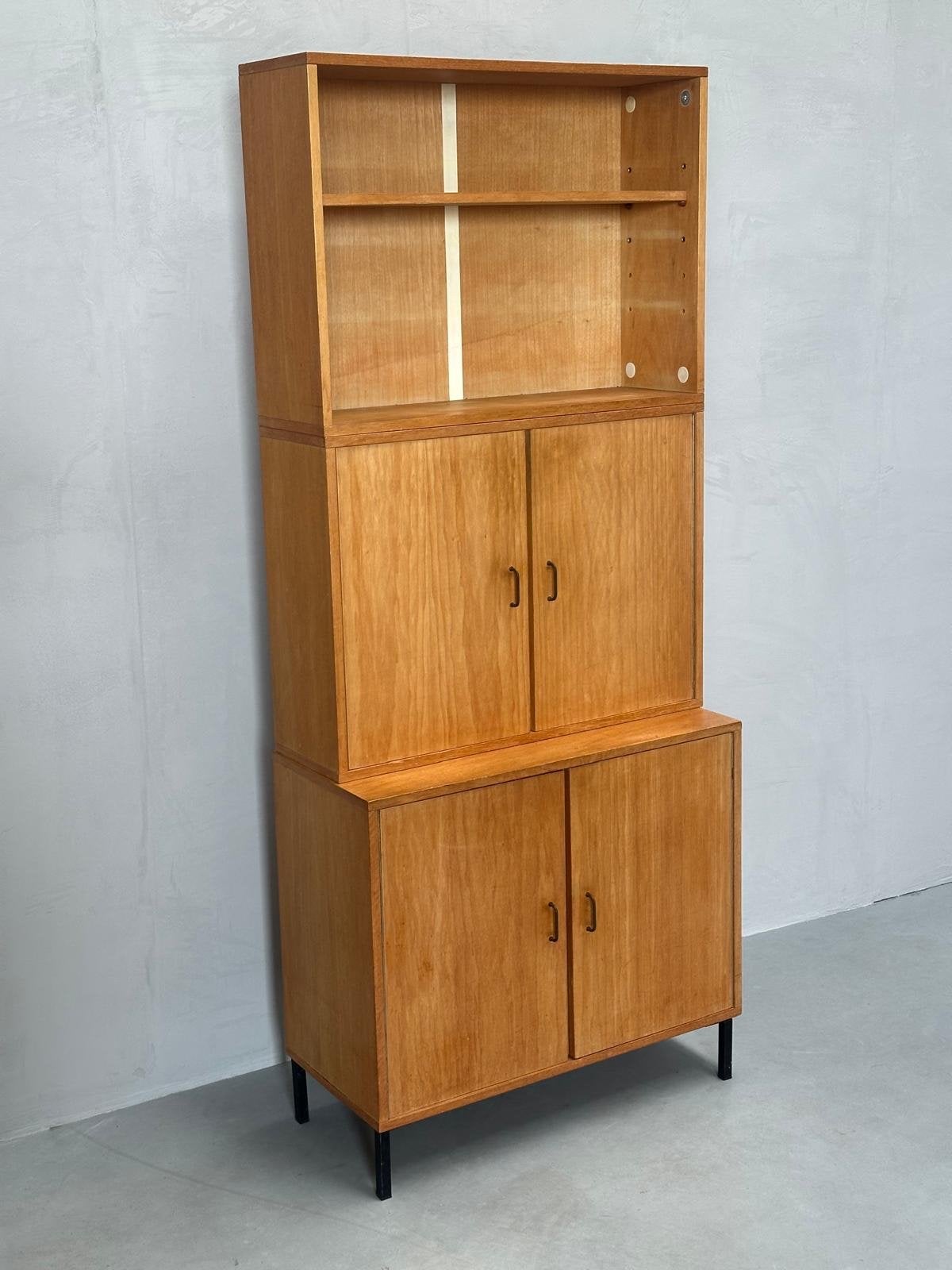 Vintage Teak Boekenkast Wandmeubel Simpla Lux / KK, Ophalen, Huis en Inrichting