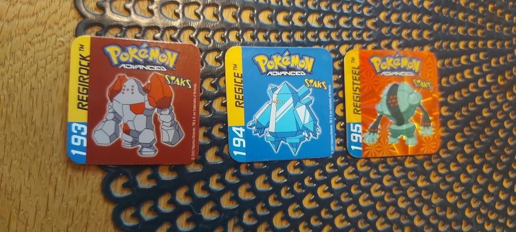 magneten speelgoed pokemon Regirock Regice Registeel 2003, Ophalen of Verzenden, Nieuw