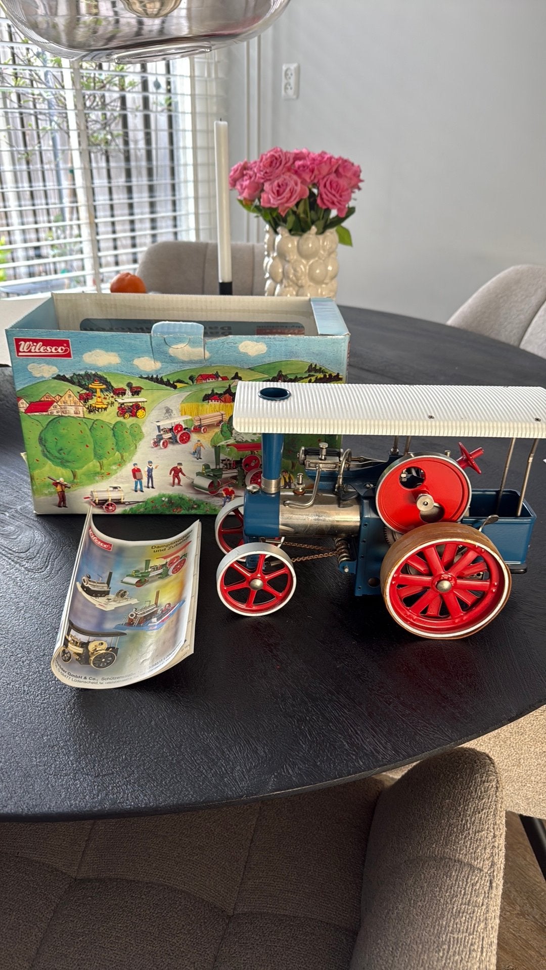 Wilesco stoomtractor, Ophalen of Verzenden, Zo goed als nieuw, Groter dan 1:32