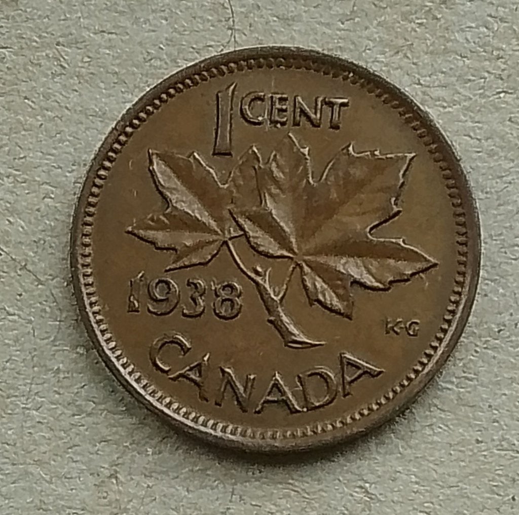 Canada, 1 cent 1938, Ophalen of Verzenden, Noord-Amerika, Losse munt