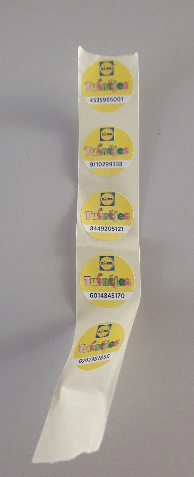 lidl tuintjes zegels 5 stuks, Ophalen, Winkel, Super of Benzinepomp, Zegels, Bonnen of Punten