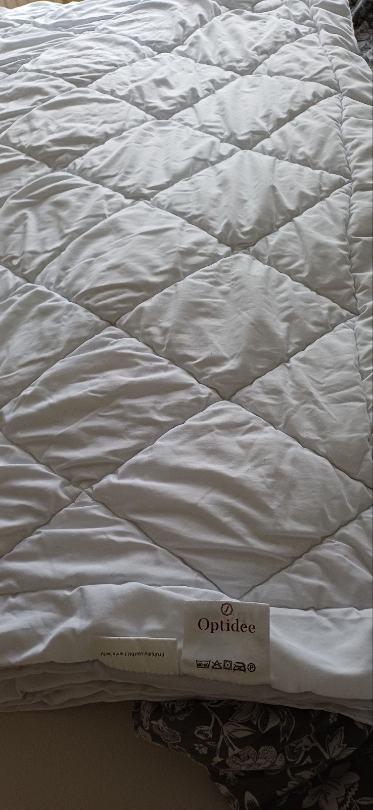 Optidee 4-seizoenen dekbed 140x200, Huis en Inrichting, Slaapkamer | Beddengoed, Gebruikt, Eenpersoons, Wit, Ophalen of Verzenden