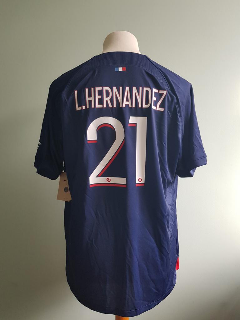 PSG Paris Saint germain 2023/24 Hernandez 21, Verzamelen, Ophalen of Verzenden, Nieuw, Buitenlandse clubs, Shirt