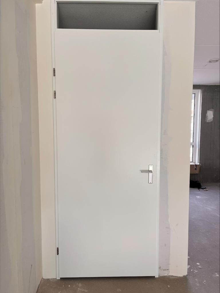 7 Berkvens opdek binnendeuren met kozijnen en deurbeslag, Ophalen, Kunststof, 80 tot 100 cm, 215 cm of meer