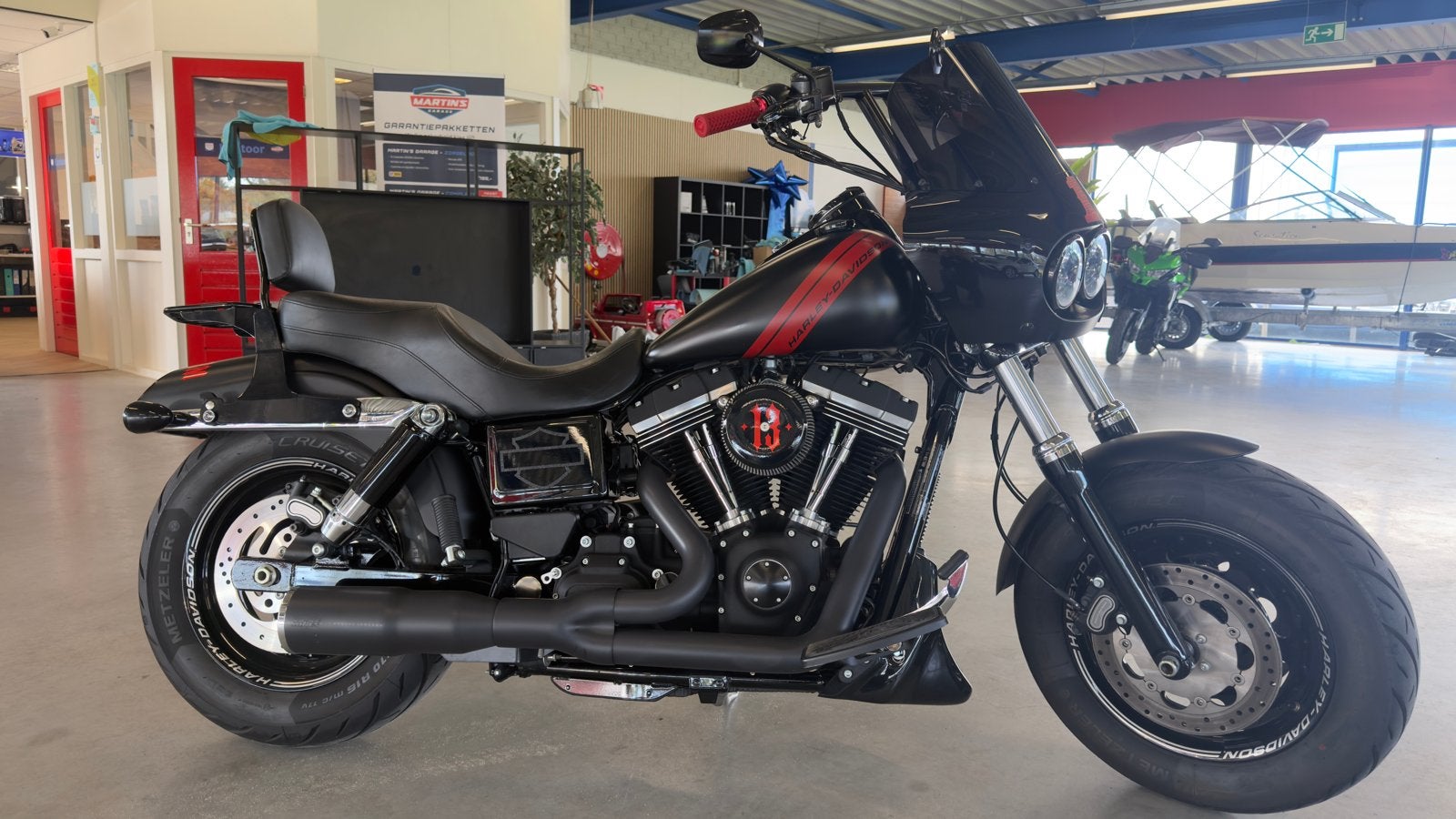 Harley-Davidson Dyna Fat Bob FXDF - Custom Bobber Stijl, Motoren, 2 cilinders, Sportuitlaat, 1680 cc, Harley davidson