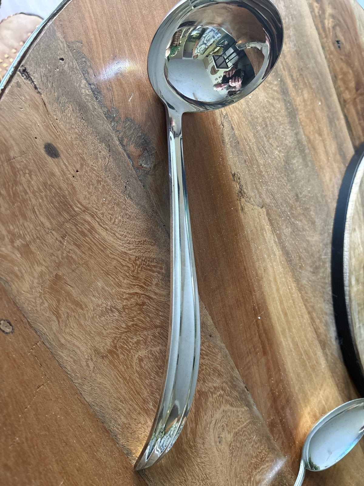 Gero Nordique Art Deco Verzilverde Soeplepel (1934) – Georg, Ophalen of Verzenden