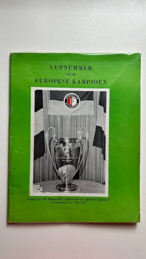 De Feijenoorder Cupnummer 1970, Verzamelen, Ophalen of Verzenden, Zo goed als nieuw, Feyenoord, Boek of Tijdschrift