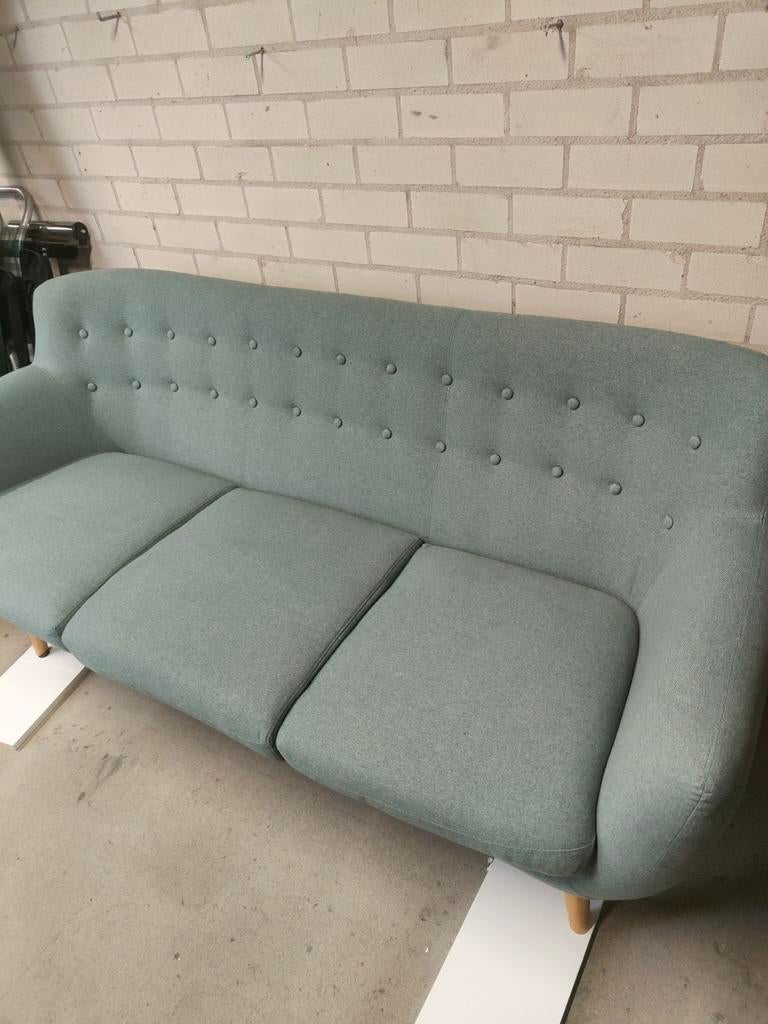 Scandinavische bank, Huis en Inrichting, Banken | Bankstellen, Ophalen, Driepersoons, 75 tot 100 cm, Zo goed als nieuw