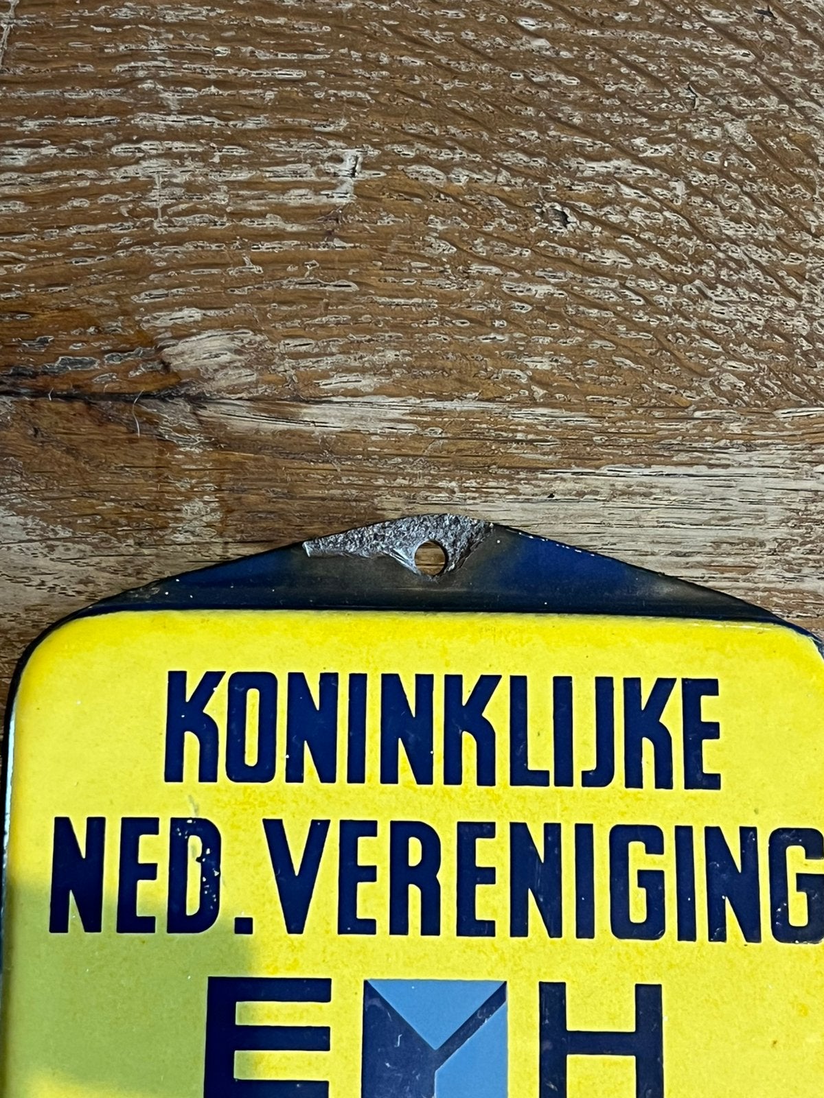 OUD EMAILLE EHBO, Ophalen of Verzenden, Gebruikt, Reclamebord