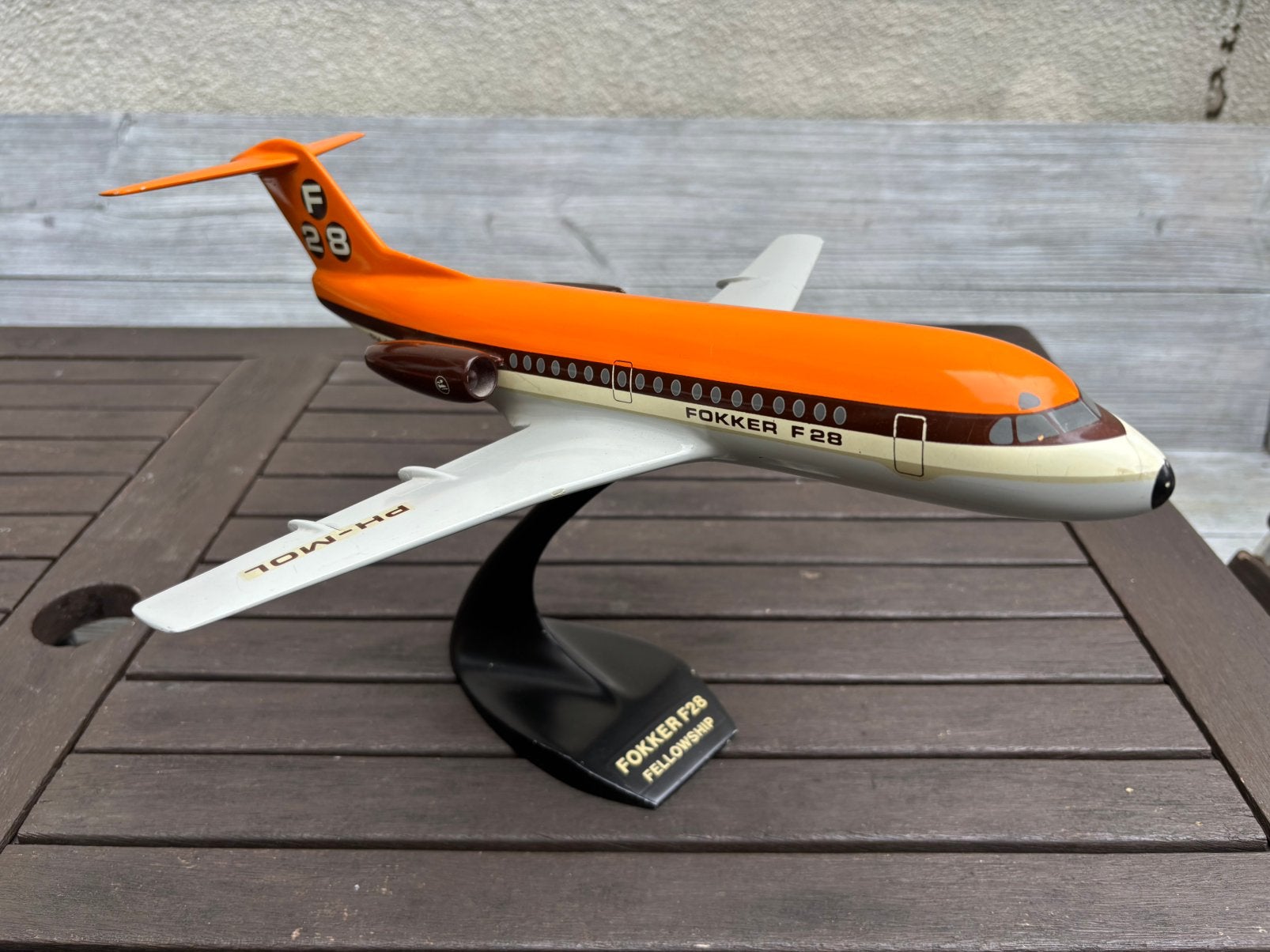 Fokker F28 Fellowship schaalmodel, Matthijs Verkuyl, Overige merken, 1:72 tot 1:144, Gebruikt, Ophalen of Verzenden
