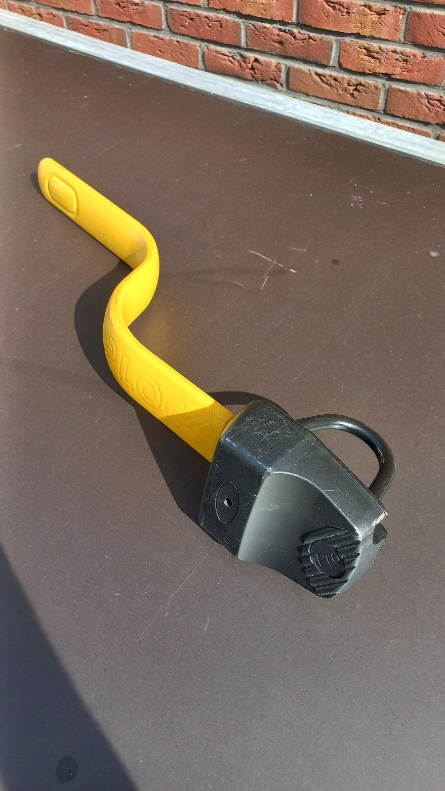 Stoplock Elite stuurslot - Gele uitvoering, Ophalen, Gebruikt