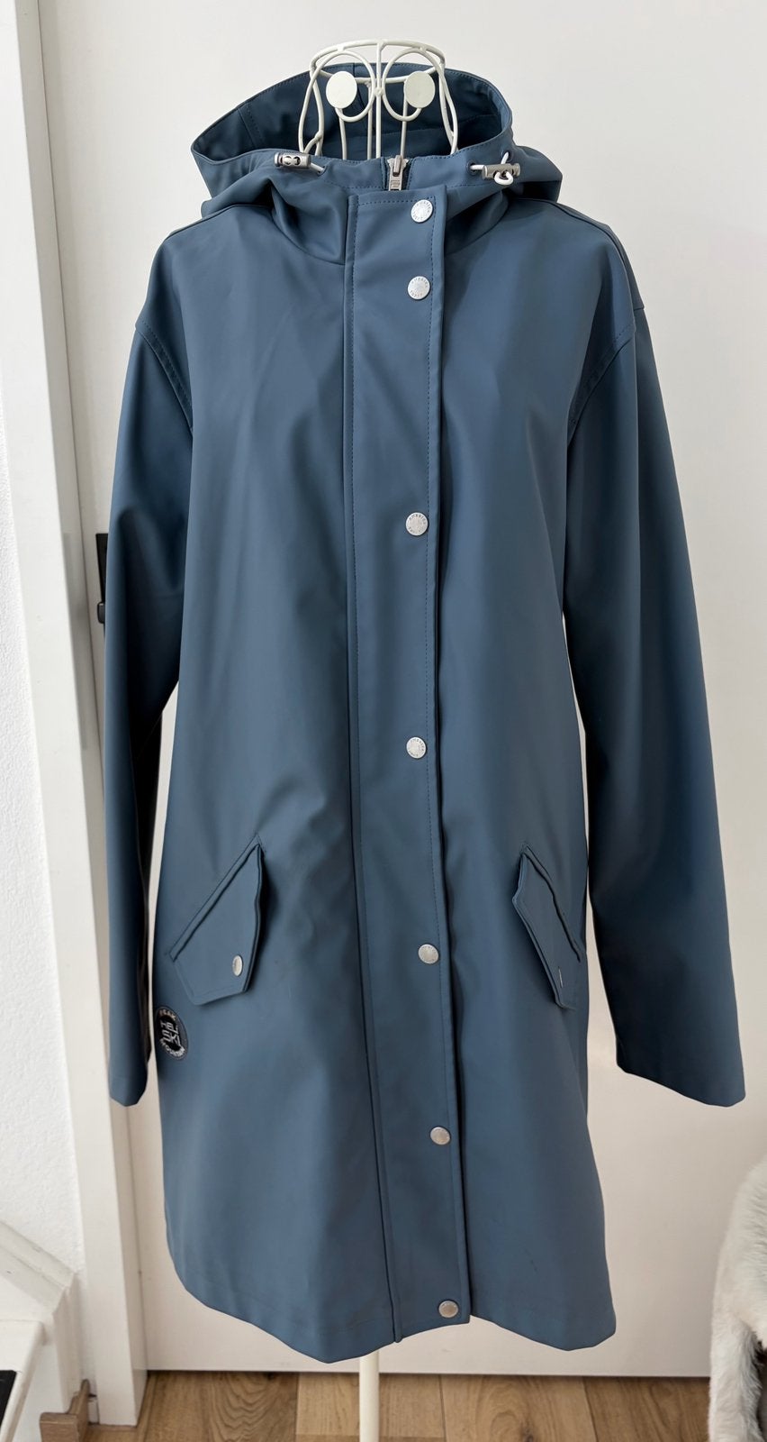 America Today regenjas M, Ophalen of Verzenden, Zo goed als nieuw, Maat 38/40 (M), Blauw