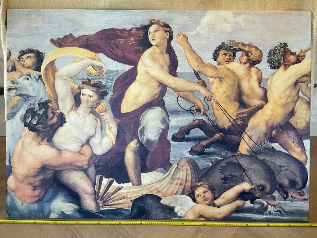 Klassieke voorstelling Triomf van Galatea, Antiek en Kunst, Kunst | Schilderijen | Klassiek, Ophalen, Doek, Bijzondere lijst, Klassiek
