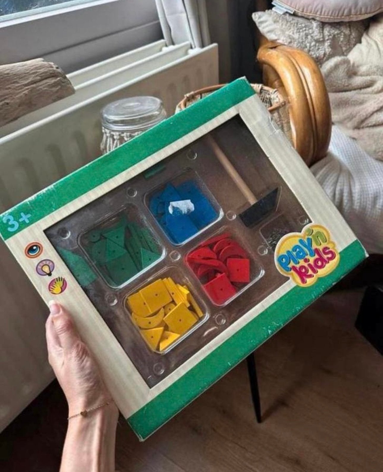 Nieuw in verpakking: hamertje tik in primaire kleuren, Ophalen of Verzenden, Zo goed als nieuw