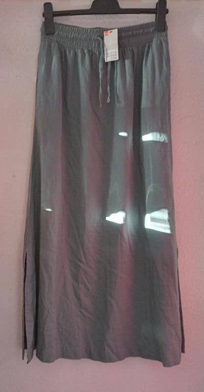 Nieuw - Hema linnen maxi skirt rok groen S M, Nieuw, Ophalen of Verzenden, Maat 36 (S), Hema