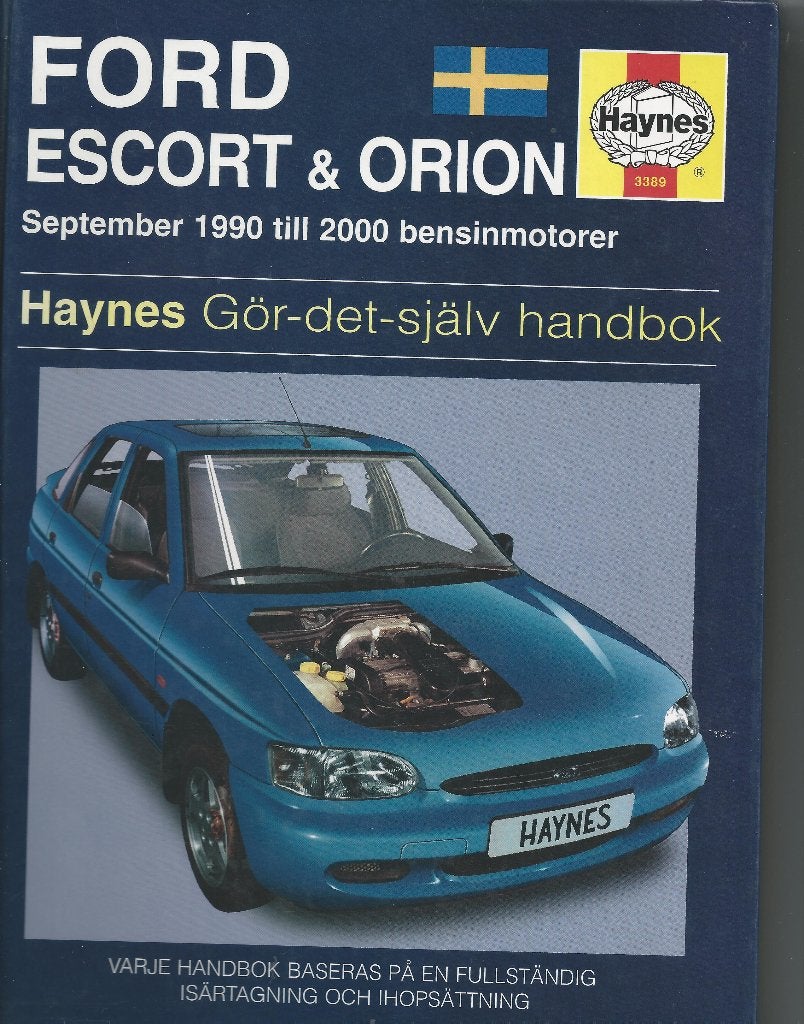 officieel Zweeds garage handboek FORD Escort / Orion, Ophalen of Verzenden