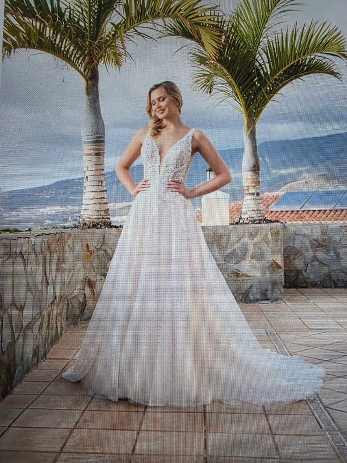 Amelie bridal  trouwjurk met glitter in de rok, Ophalen, Trouwjurk, Wit, Amelie