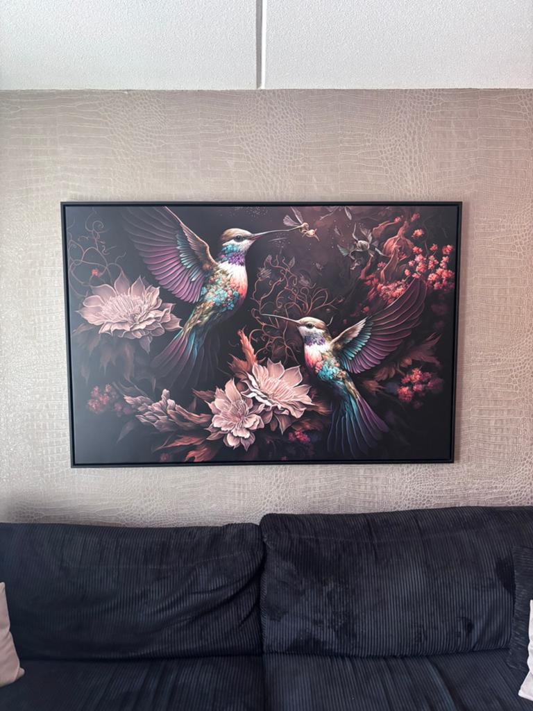 Canvas schilderij met lijst, Ophalen