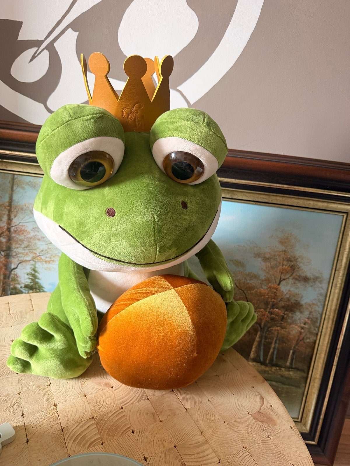 Efteling Kikker Knuffel 40cm - Nieuw met kroon, Kinderen en Baby's, Ophalen, Kikker, Groen, Nieuw