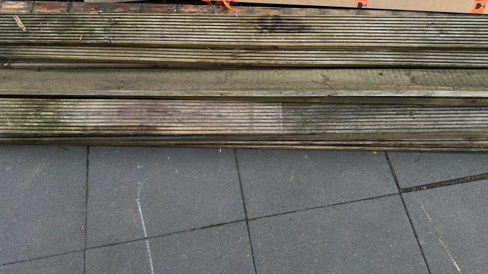 Hardhout +- 9 m2, Ophalen, Gebruikt, Planken, Hardhout