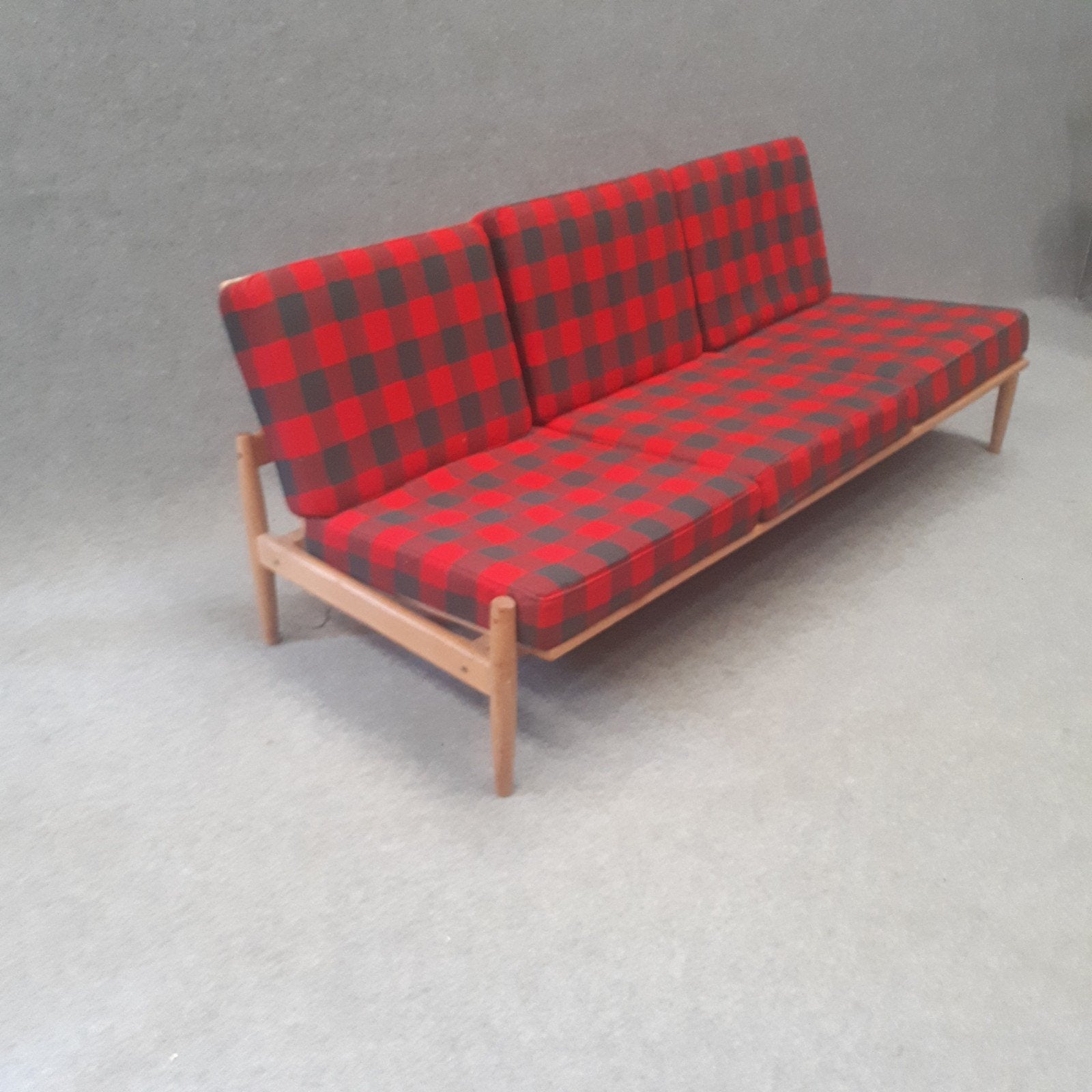 vintage bank, Huis en Inrichting, Ophalen, Hout, Gebruikt, 150 tot 200 cm