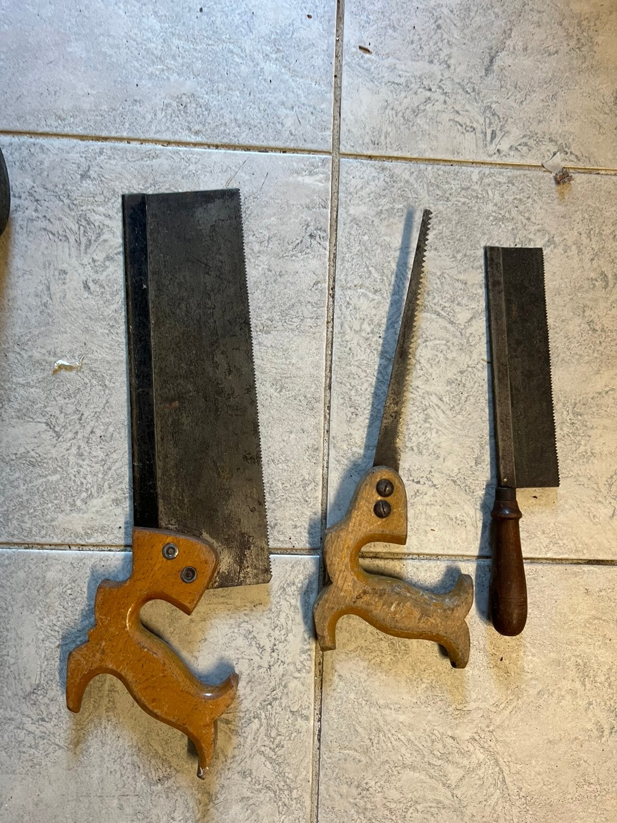 3x handzaag antiek. Goed onderhouden, Ophalen of Verzenden, Zo goed als nieuw
