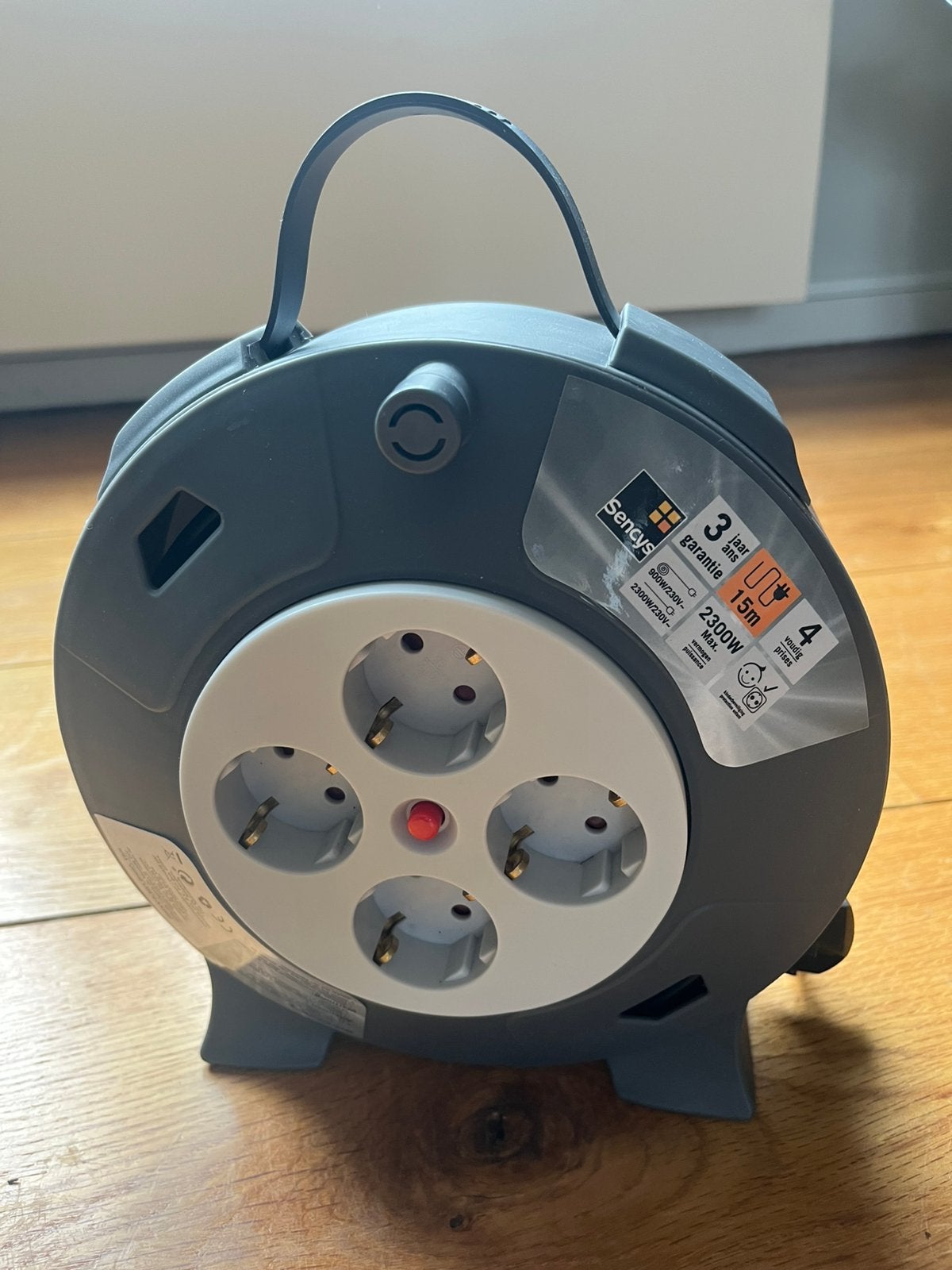 4-Way Extension Cable Reel 15m (Sencys), Ophalen, Nieuw, Kabel of Snoer