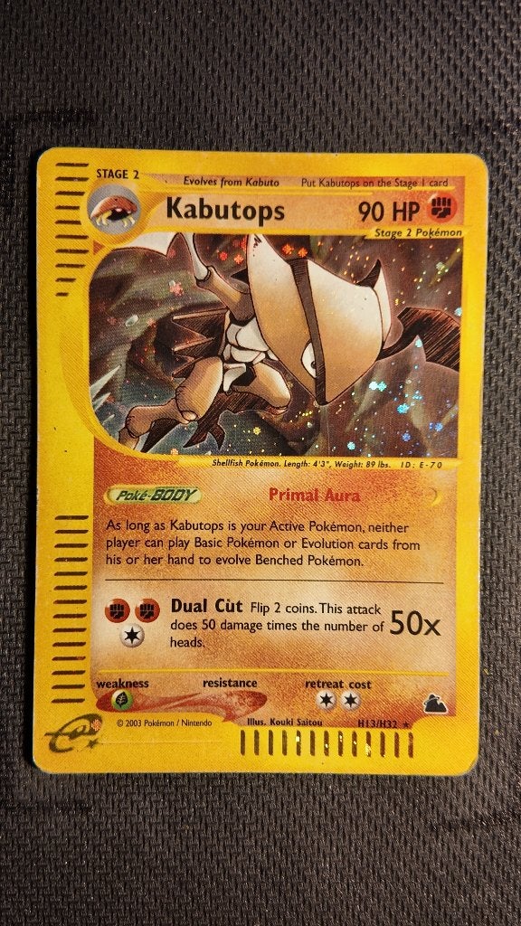 Kabutops H13 Skyridge | Pokemon kaart, Ophalen, Zo goed als nieuw, Losse kaart, Foil