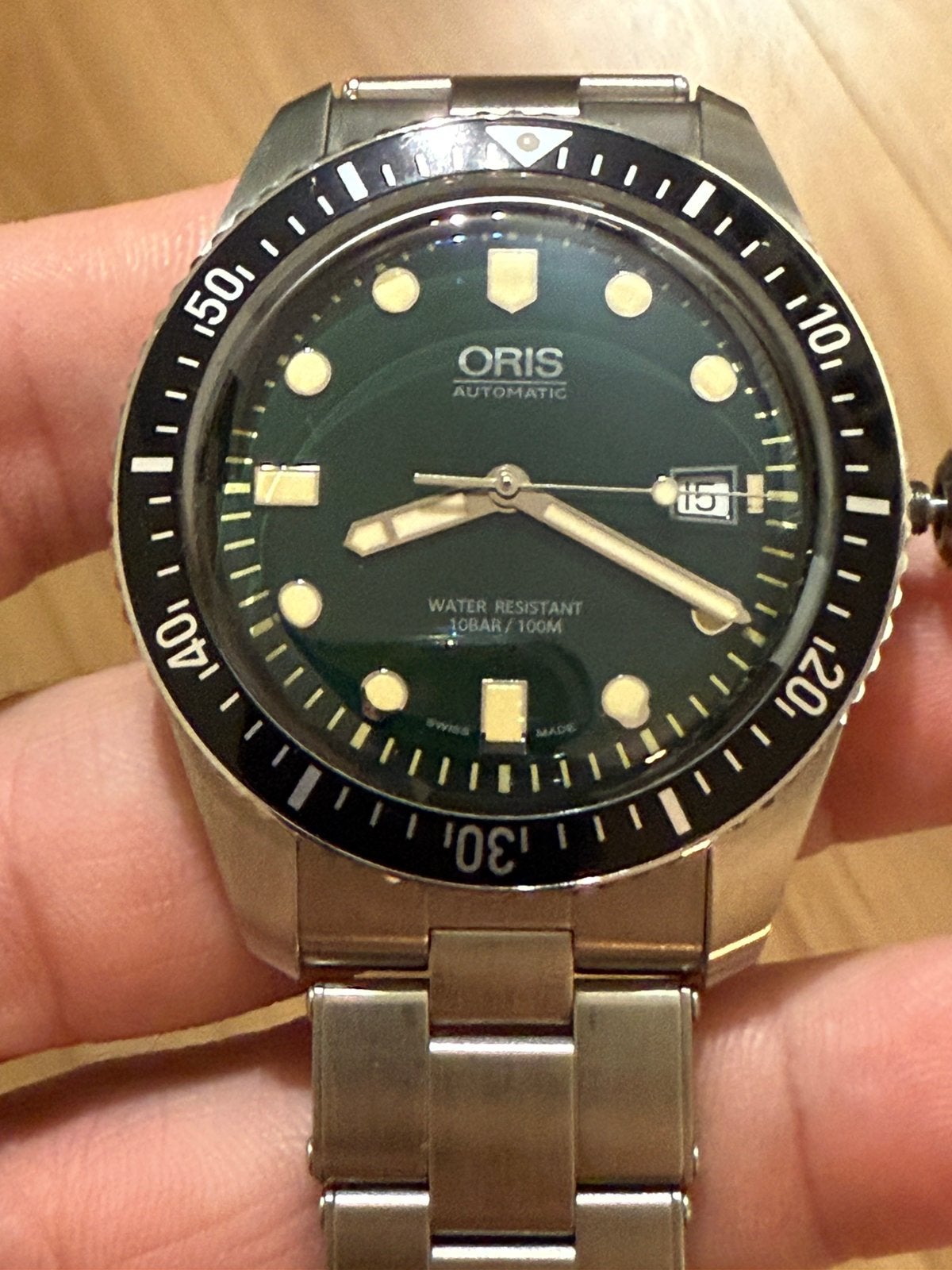 ORIS DIVER 65, Sieraden, Tassen en Uiterlijk, Ringen, IJzer of Staal, Ophalen of Verzenden, Zo goed als nieuw, 17 tot 18