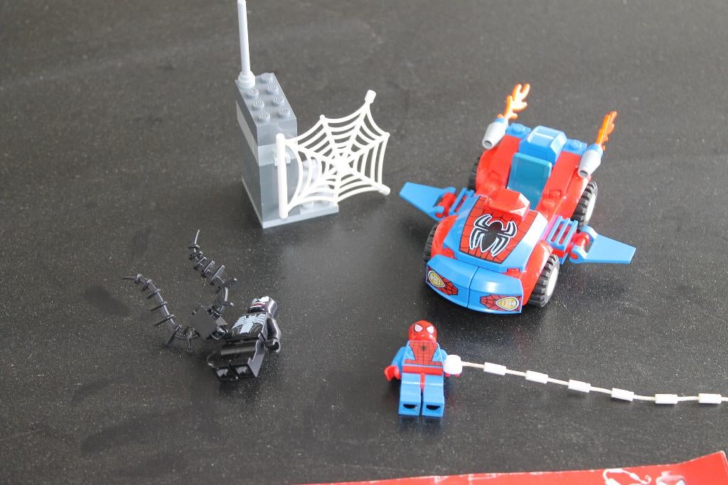 lego junior spiderman -car pursuit10665, Compleet, Overige thema's, Lego, Ophalen of Verzenden