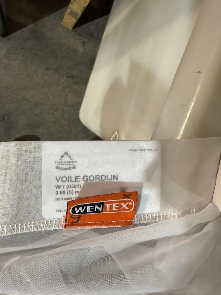 Wentex voile gordijn, Ophalen of Verzenden, Zo goed als nieuw, Licht