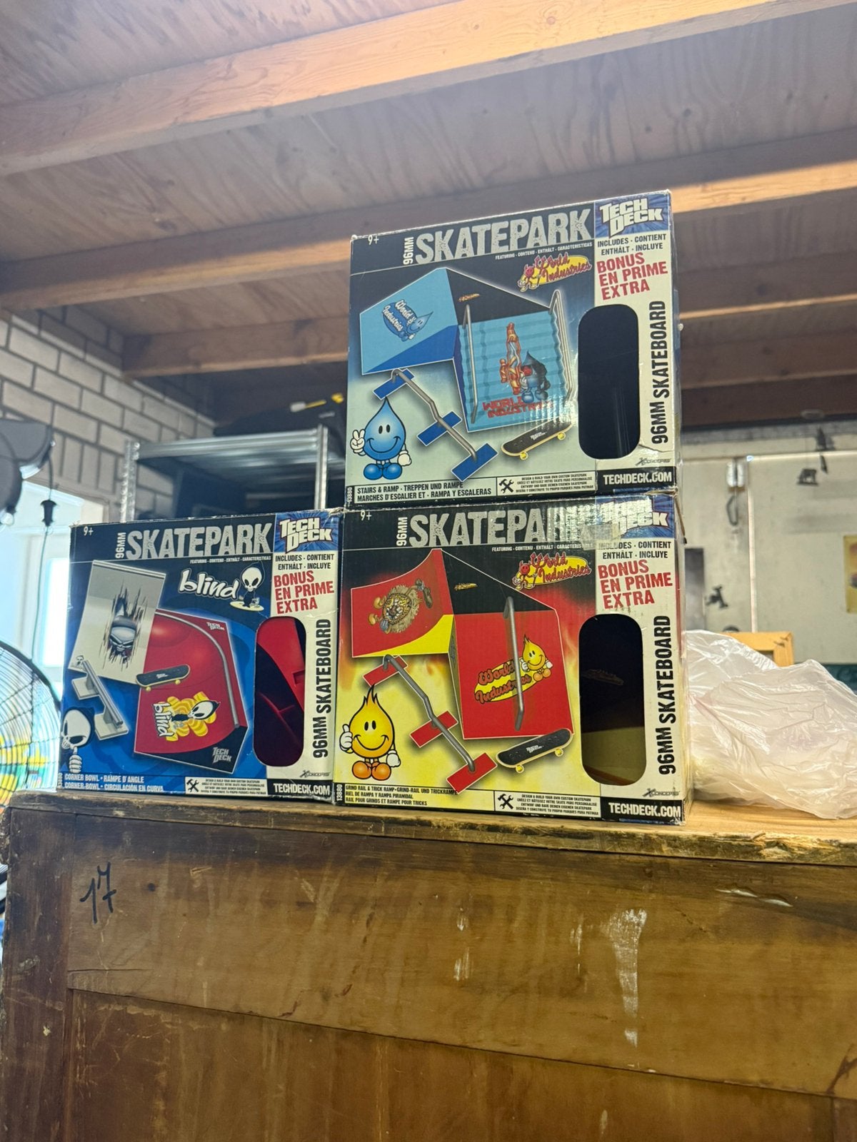 3x Tech Deck 96 mm Skateparks met originele dozen, Ophalen, Zo goed als nieuw