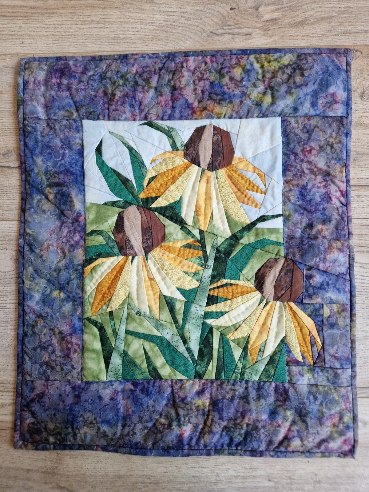 vintage wandkleedje quilt zonnehoed antroposofisch, Ophalen of Verzenden