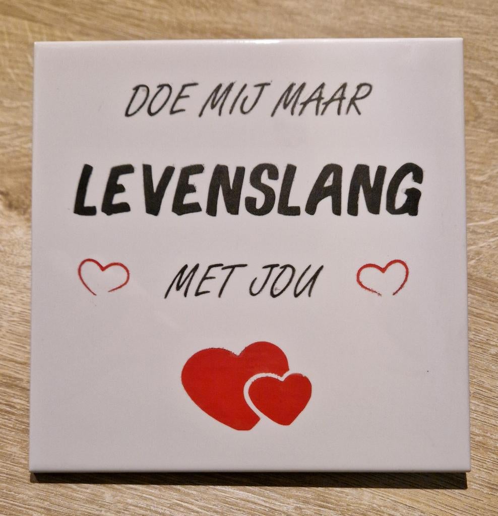 Liefde Tegeltje spreuk liefde of moederdag, Ophalen of Verzenden, Nieuw