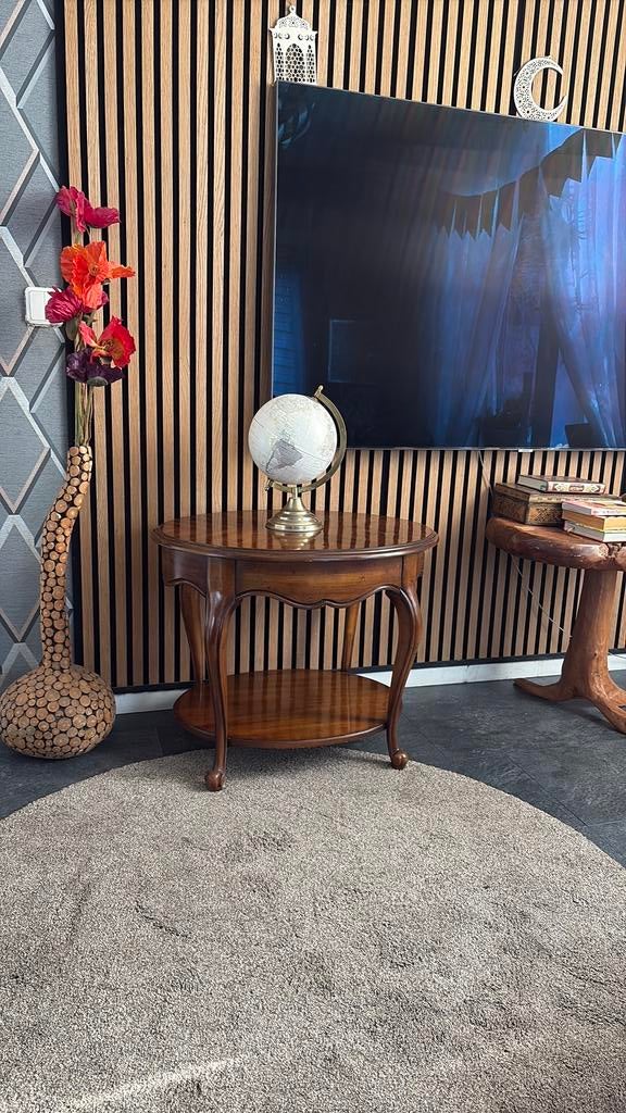 Houten bijzettafel in Franse stijl van Drexel, Ophalen of Verzenden, Zo goed als nieuw, 50 tot 100 cm, Minder dan 100 cm