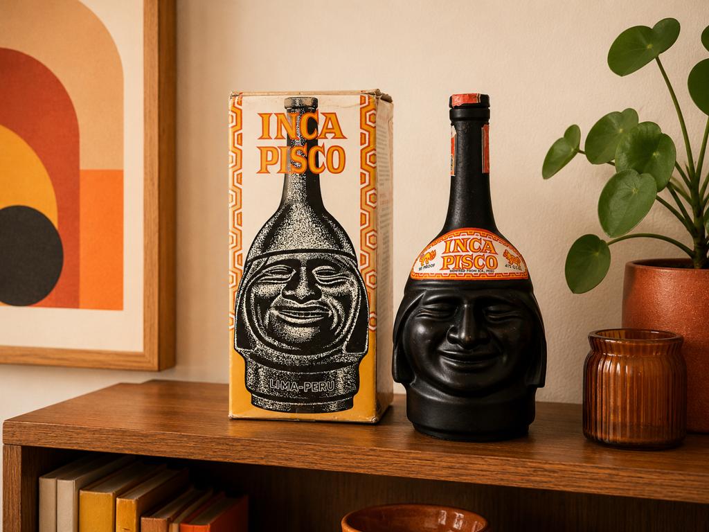 Vintage Inca fles 1970s met originele doos, Ophalen of Verzenden