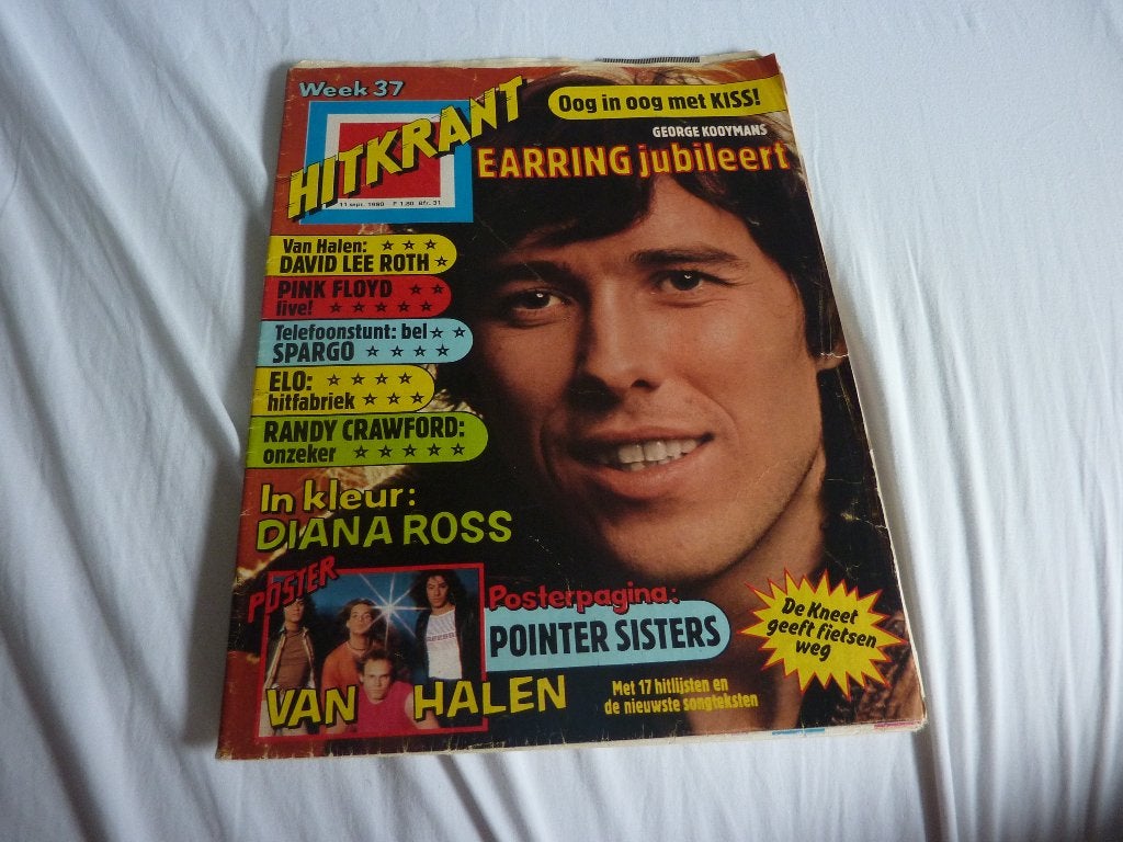 HITKRANT 1980-EARRING-LUV-KISS-VAN HALEN-BABE-DIANA ROSS, Verzenden, 1980 tot heden, Tijdschrift