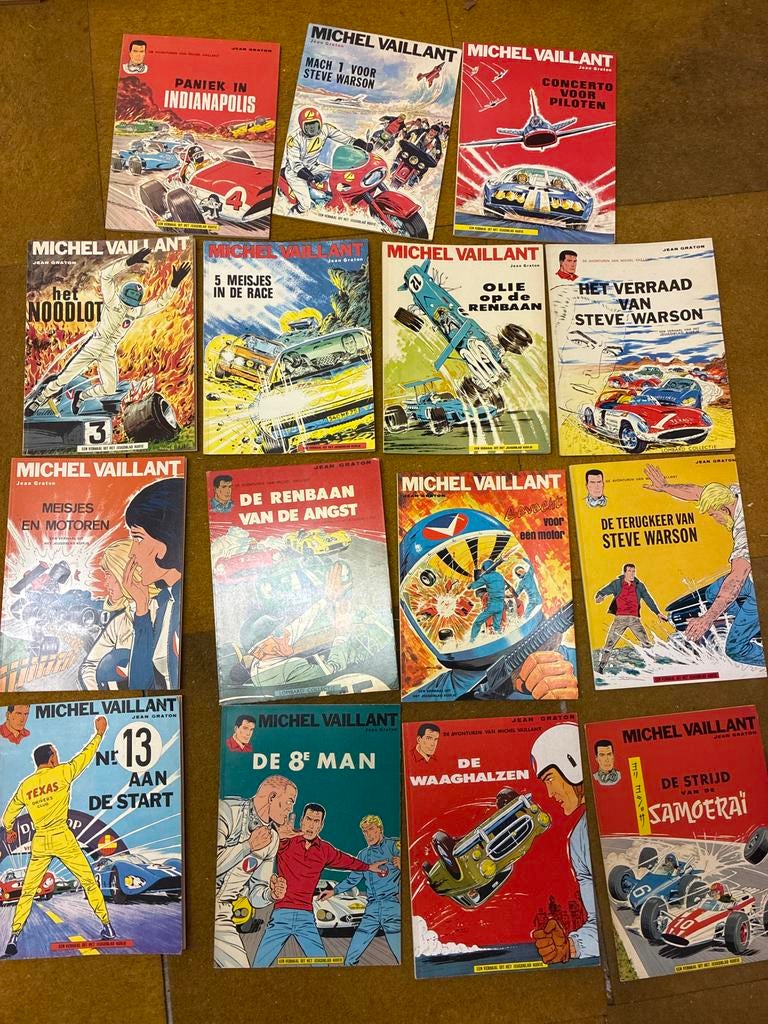 Michel Vaillant stripboeken - Diverse titels, Boeken, Stripboeken, Gelezen, Meerdere stripboeken, Ophalen of Verzenden
