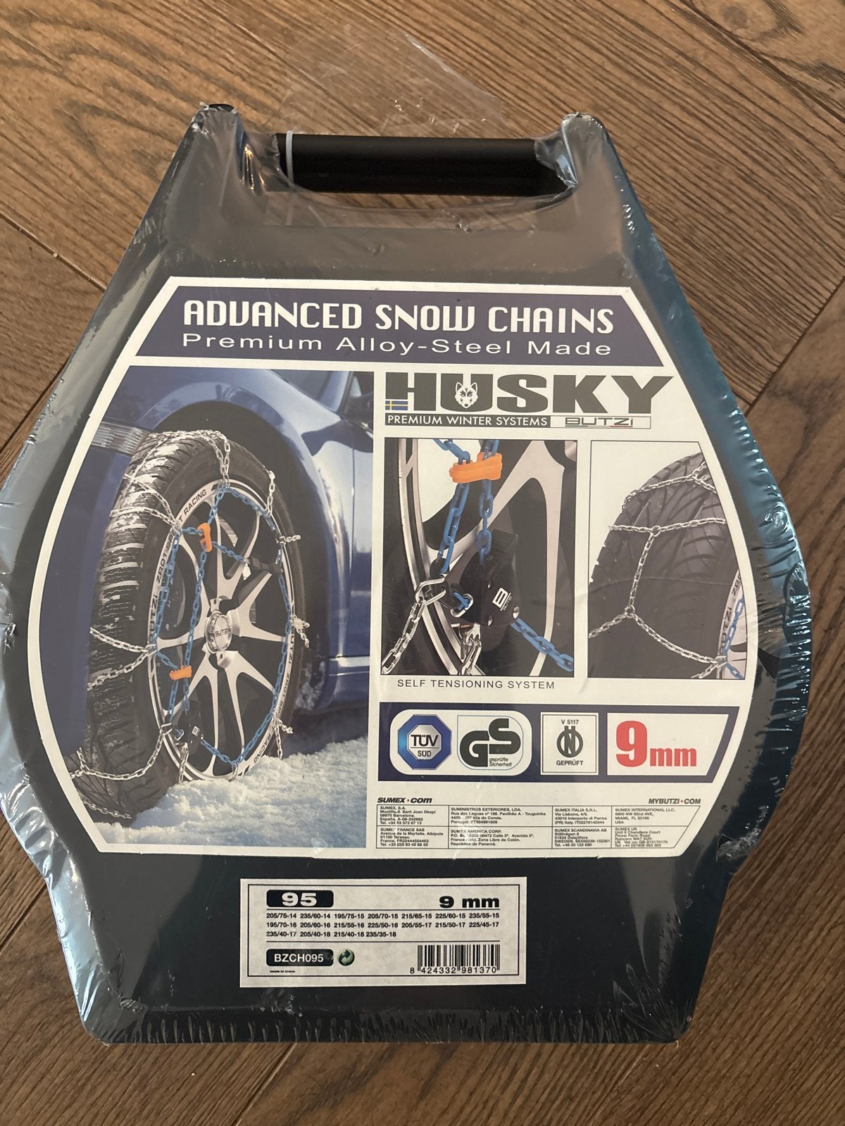 Husky Advanced Sneeuwkettingen 9mm - Maat 95, Ophalen of Verzenden, Nieuw
