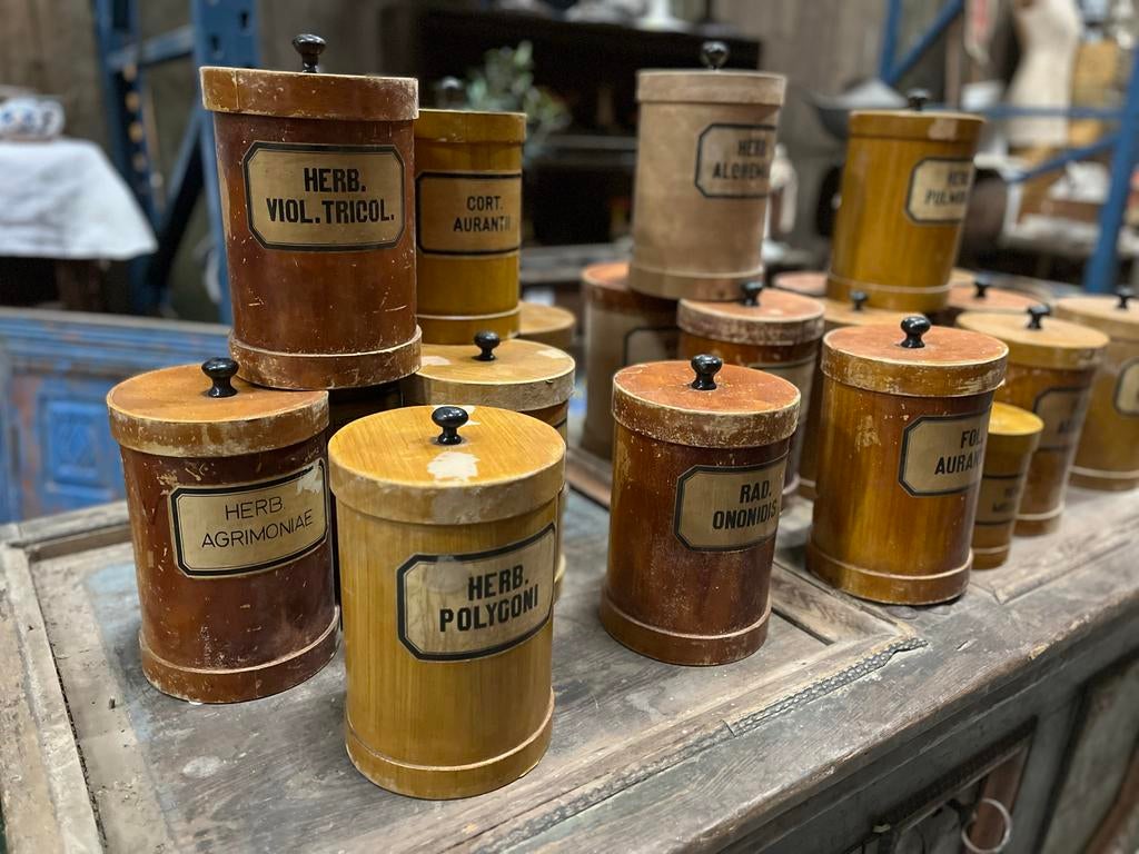 Partij antieke apothekers potten, Antiek en Kunst, Ophalen