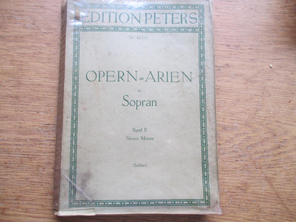 Opern arien - sopraan  - band 2, Ophalen of Verzenden, Gebruikt, Les of Cursus, Klassiek