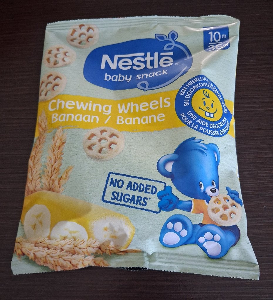 Nieuw zakje baby snacks/chips, nestle chewing wheels, Verzenden, Nieuw, Overige typen