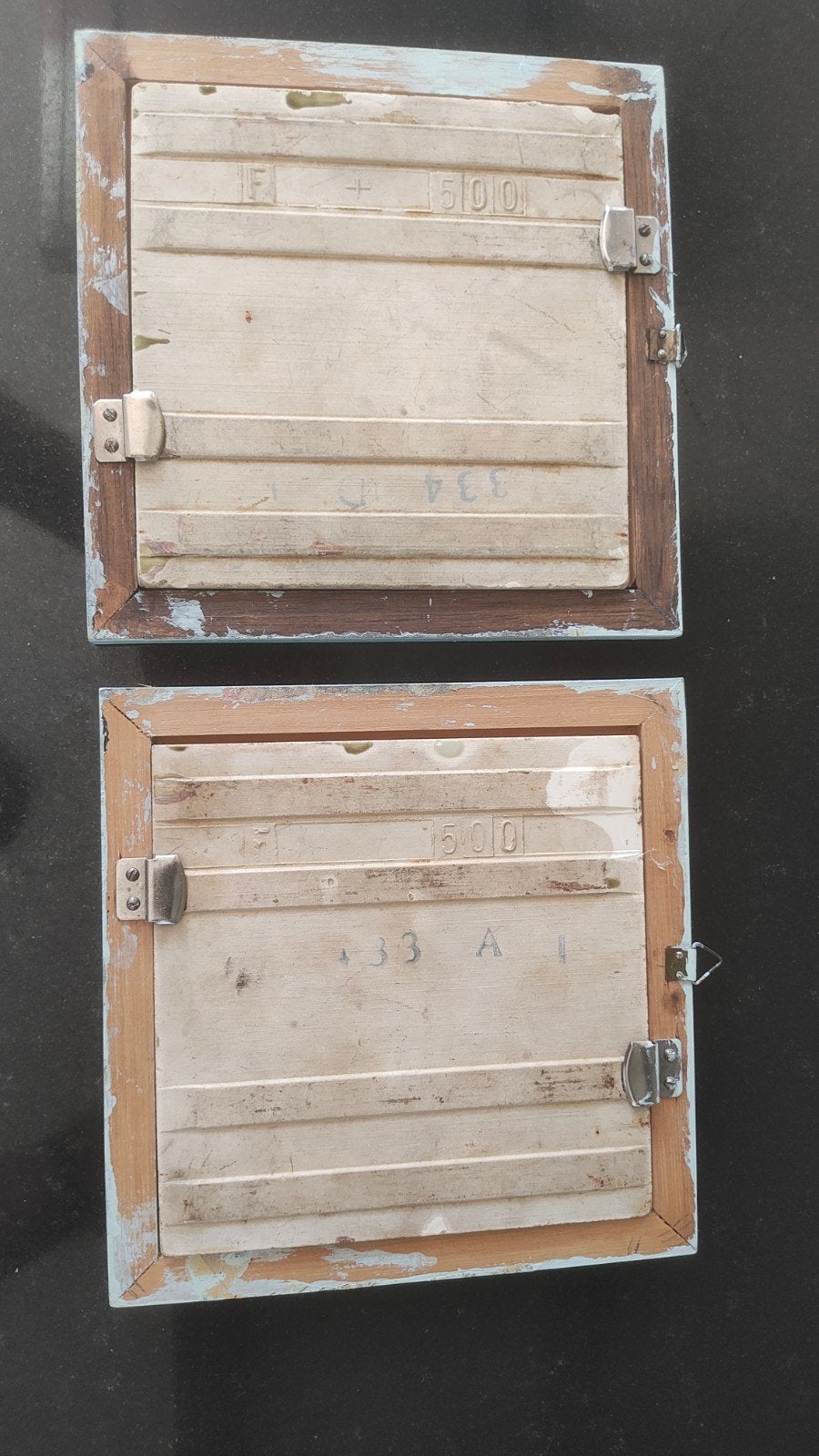 Set van 2 ingelijste tegels, Ophalen of Verzenden