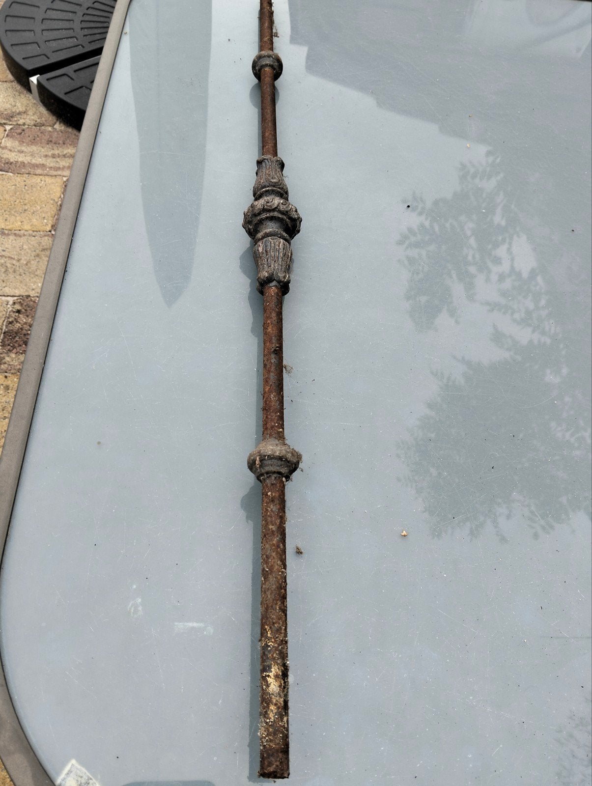 12 antieke spijlen, +77 cm lang, Antiek en Kunst, Ophalen