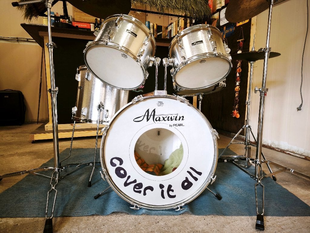 Uitzonderlijk goed geconserveerd vintage drumstel, Muziek en Instrumenten, Ophalen, Gebruikt, Pearl