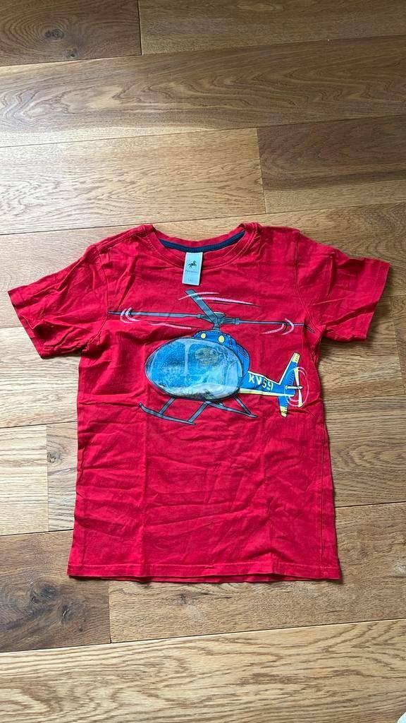 Tshirt rood maat 140 helikopter met dino Palomino 100%katoen, Ophalen of Verzenden, Gebruikt, Jongen, Shirt of Longsleeve