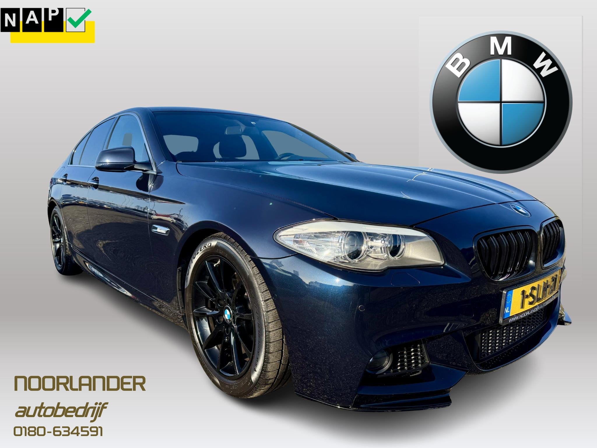BMW 5-serie 520i Executive M Sport |Automaat | Slechts 98.00, Auto's, BMW, Euro 5, Gebruikt, 4 cilinders, 2000 kg