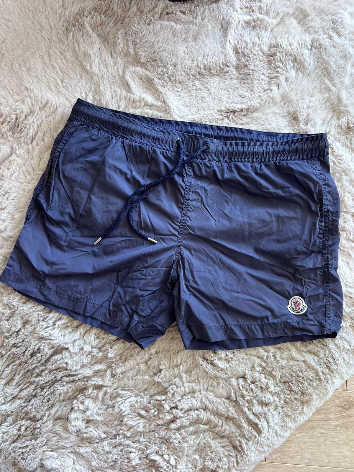 Originele Moncler zwembroek - Maat L, Ophalen of Verzenden, Maat 52/54 (L), Blauw, Zwemshort