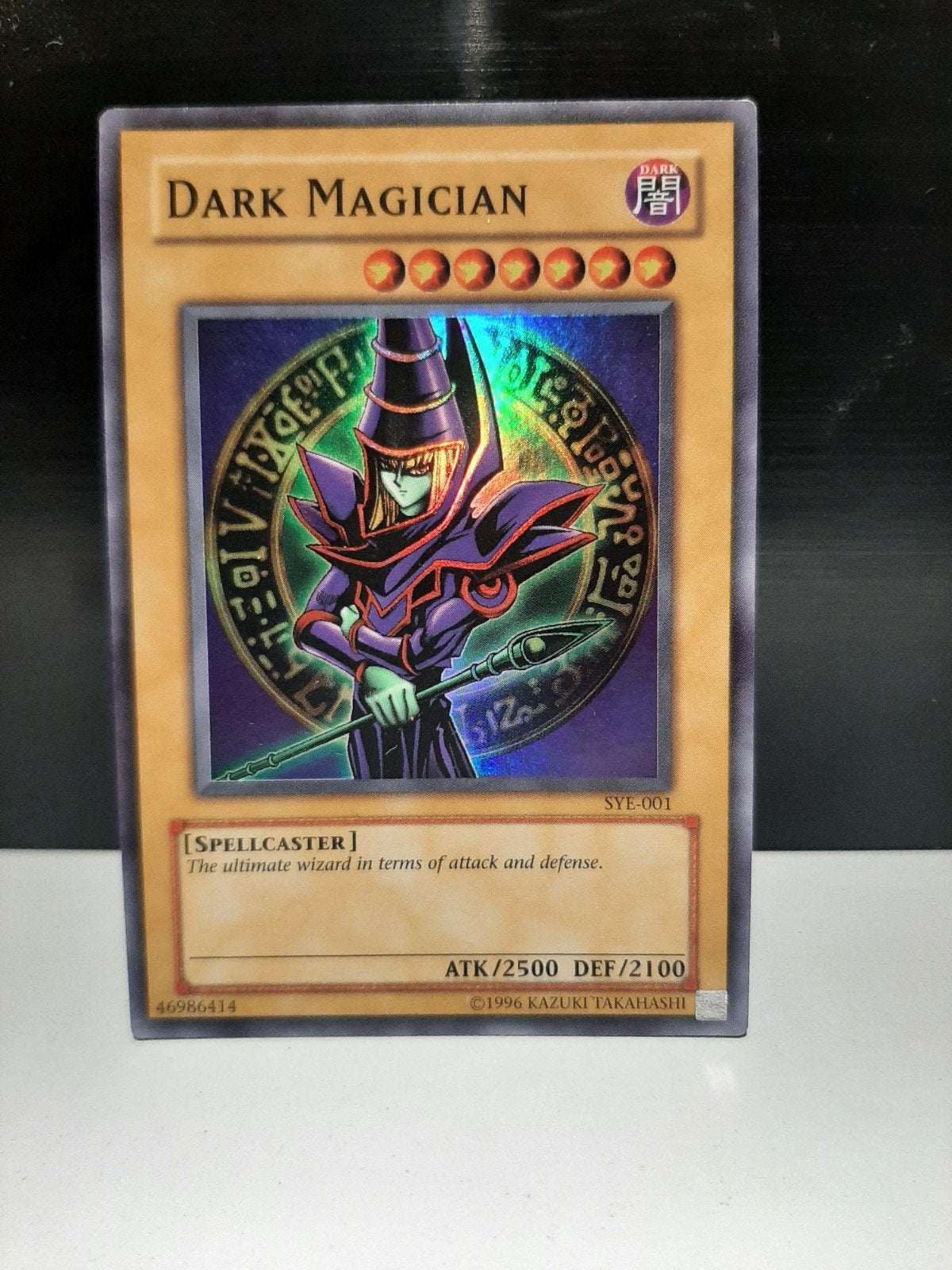 Yu-Gi-Oh! Dark Magician SYE-001 Foil Kaart, Ophalen of Verzenden, Zo goed als nieuw, Losse kaart, Foil